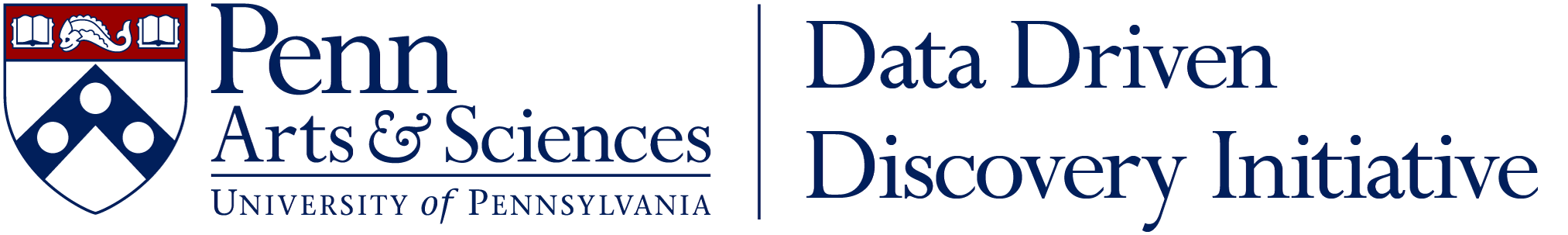 Data Driven Discovery Initiative at Penn Arts & Sciences Logo