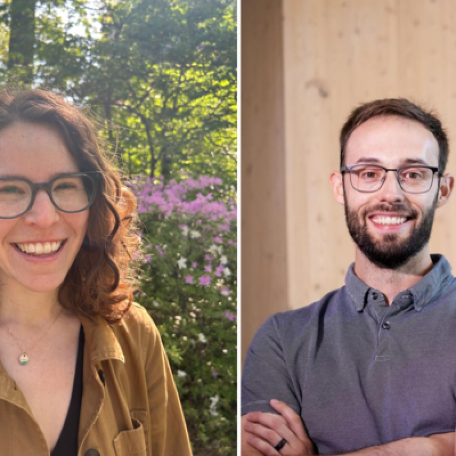 Sibe-by-side portraits of Brynn Sherman, on left, and Kieran Murphy, right.